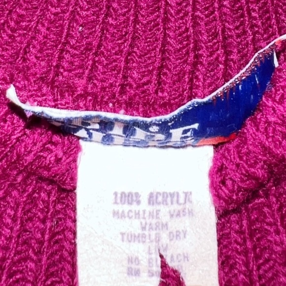 American Pride Vintage 1980s Maroon Sweater Size Large - Picture 6 of 6